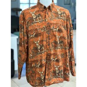 Pre-owned Men's Redhead Long sleeved Deer Hunting Shirt Size XL Artwork
